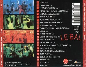 Vladimir Cosma ‎– Cosma Cinema Collection Vol. 4: Le Bal CD - Görsel 2