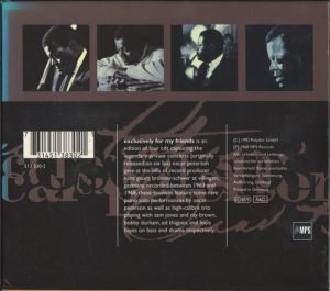 Oscar Peterson ‎– Exclusively For My Friends 4 CD Box Set - Görsel 2