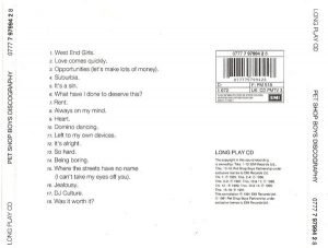 Pet Shop Boys – Discography (The Complete Singles Collection) CD - Görsel 2