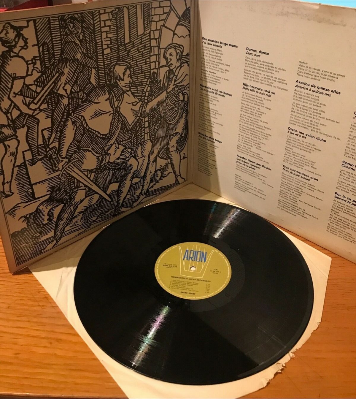 Sarah Gorby – Romanceros Judio Españoles LP Plak (Ladino) - Görsel 3