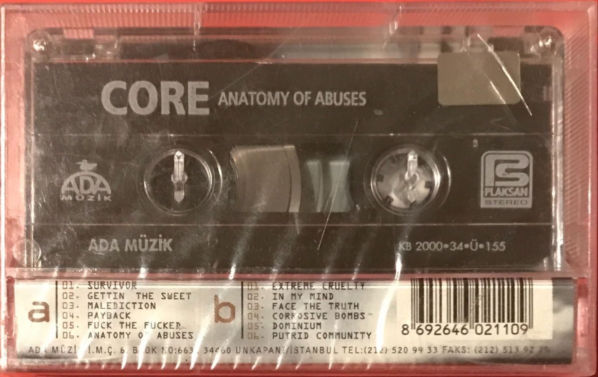 Core – Anatomy Of Abuses Kaset Ambalajında - Görsel 2