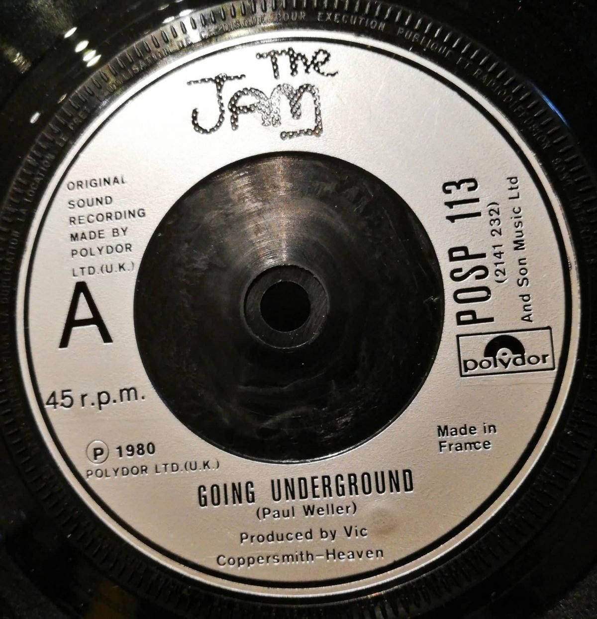 The Jam – Going Underground 45lik Plak - Görsel 2