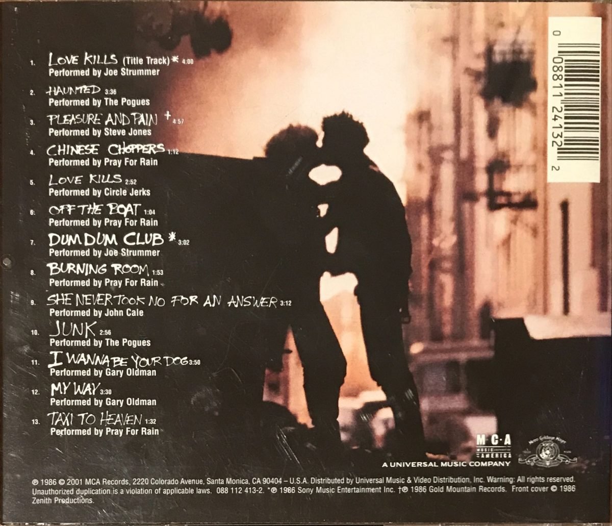 Sid And Nancy: Love Kills (Music From The Motion Picture Soundtrack) CD - Görsel 2