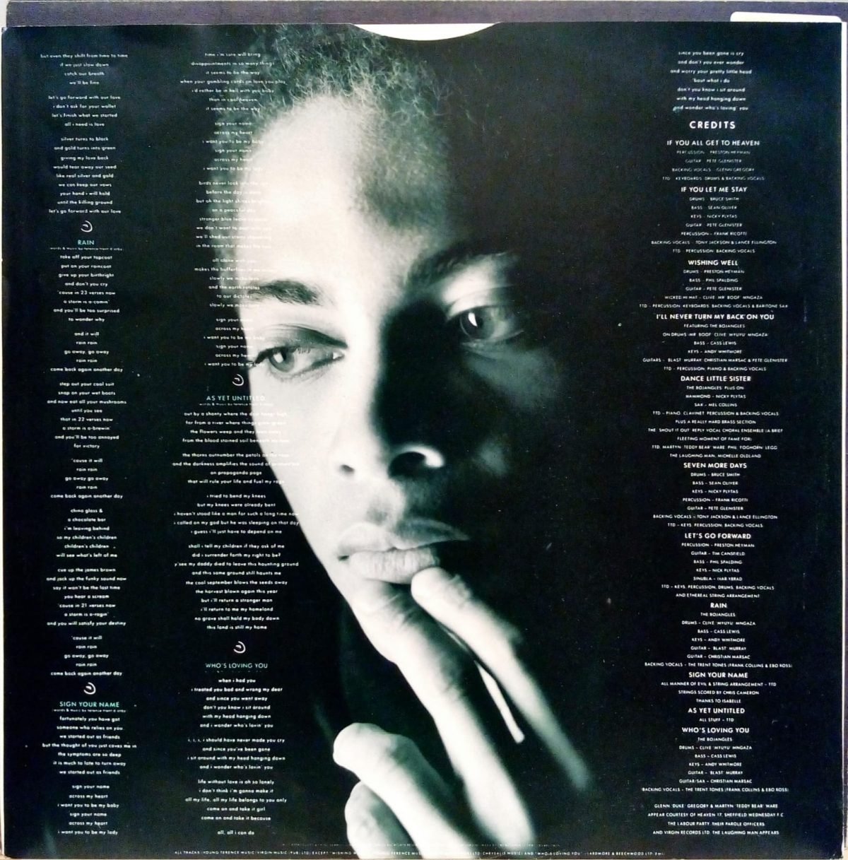 Terence Trent D'Arby – Introducing The Hardline According To Terence Trent D'Arby LP Plak - Görsel 2
