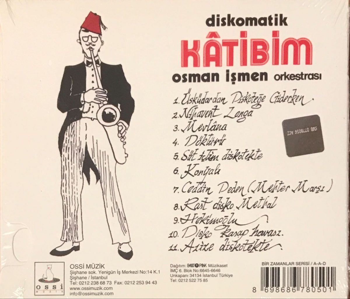 Osman İşmen Orkestrası – Diskomatik Katibim CD Digipack - Görsel 2