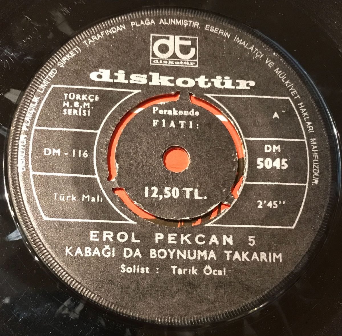 Erol Pekcan 5 ‎– Kabağı Da Boynuma Takarım / Nihavent Longa 45lik Plak - Görsel 3