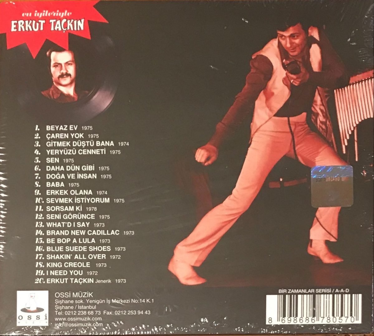 Erkut Taçkın – En İyileriyle CD Digipack - Görsel 2