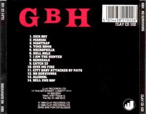 G.B.H. ‎– No Survivors CD (Punk) - Görsel 2
