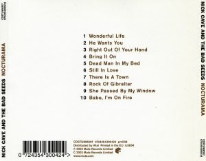 Nick Cave And The Bad Seeds – Nocturama CD Ambalajında - Görsel 3