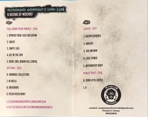 Secondhand Underpants ‎– 2010-2018 A Decade Of Mischief Kaset (Punk) - Görsel 4