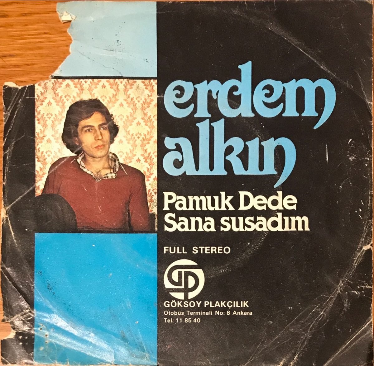 Erdem Alkın ‎– Pamuk Dede / Sana Susadım 45lik Plak - Görsel 2