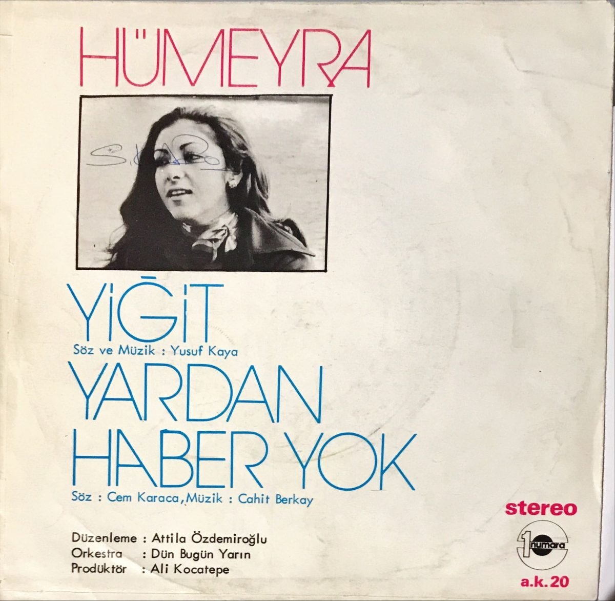 Hümeyra ‎– Yiğit / Yardan Haber Yok 45lik Plak - Görsel 2