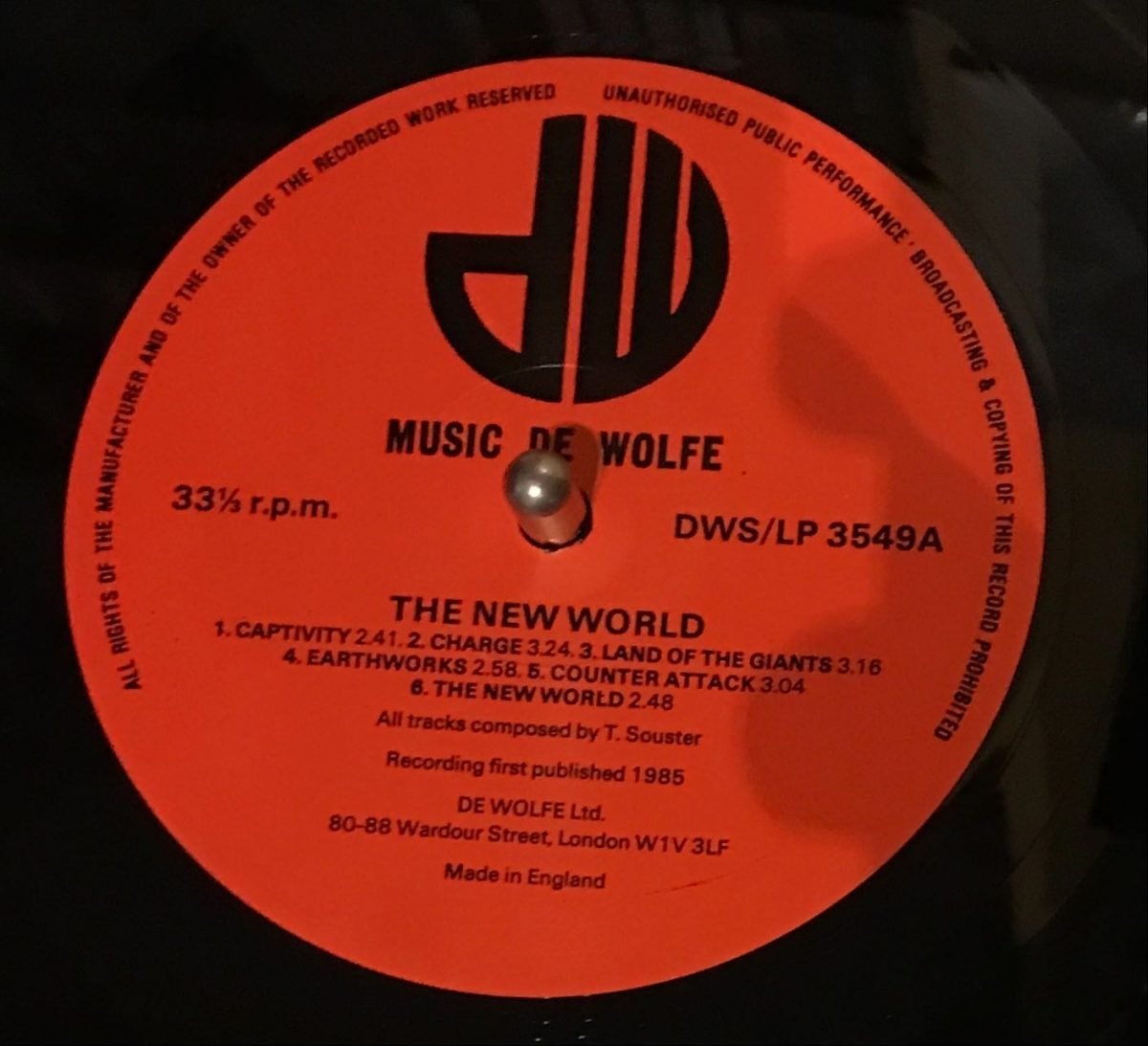 The Royal Philharmonic Orchestra ‎– The New World LP Plak (Library) - Görsel 3