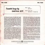 Eartha Kitt – Favorite Songs By Eartha Kitt 45lik Plak EP - Görsel 2
