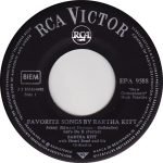 Eartha Kitt – Favorite Songs By Eartha Kitt 45lik Plak EP - Görsel 3