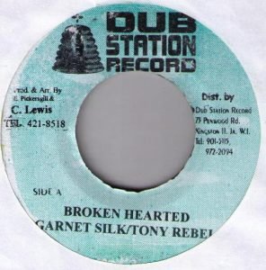 Garnet Silk / Tony Rebel – Broken Hearted 45lik Plak (Reggae)