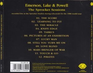 Emerson, Lake & Powell – The Sprocket Sessions (An Official Bootleg) CD - Görsel 2