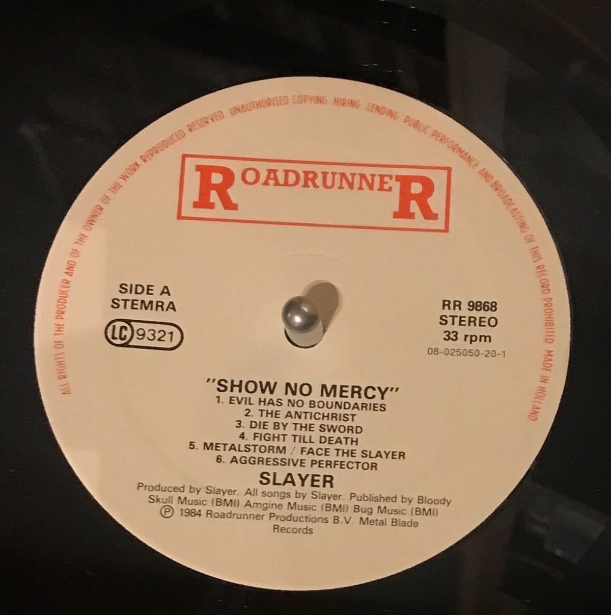 Slayer – Show No Mercy LP Plak - Görsel 3