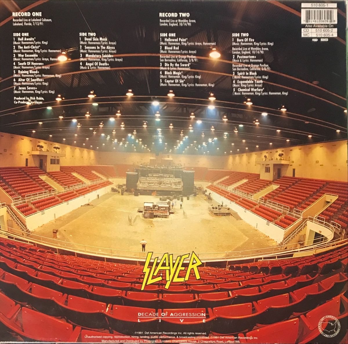Slayer – Decade Of Aggression Live 2 x LP Plak - Görsel 2