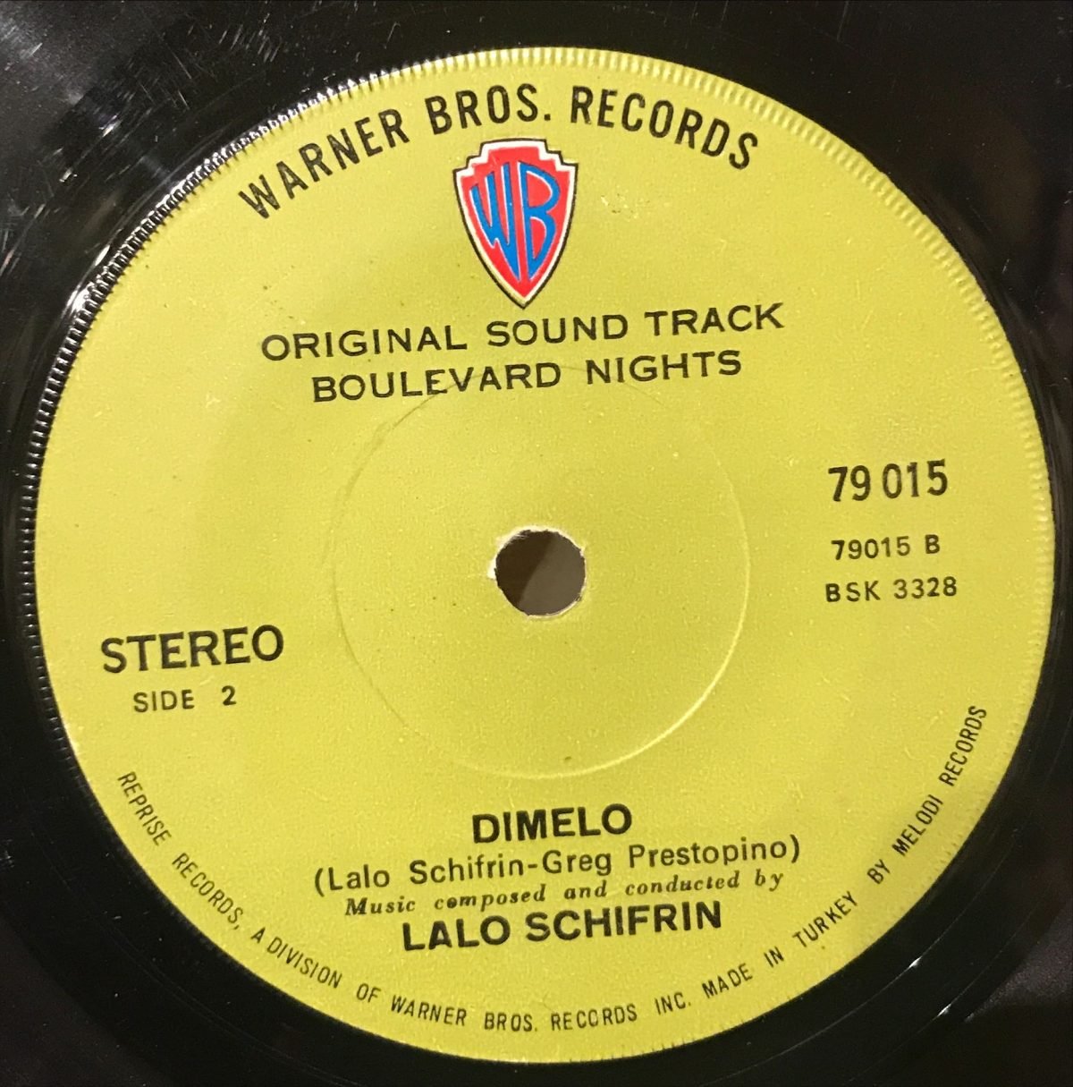 Lalo Schifrin ‎– Boulevard Nights (Original Soundtrack) 45lik Plak - Görsel 3
