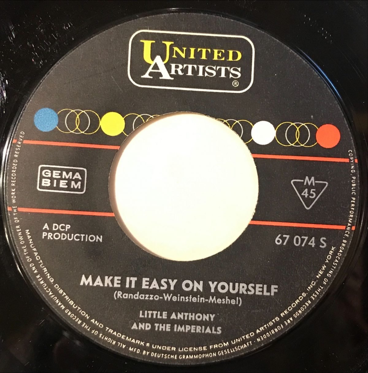 Little Anthony And The Imperials ‎– Goin' Out Of My Head 45lik Plak (Rhythm & Blues) - Görsel 2
