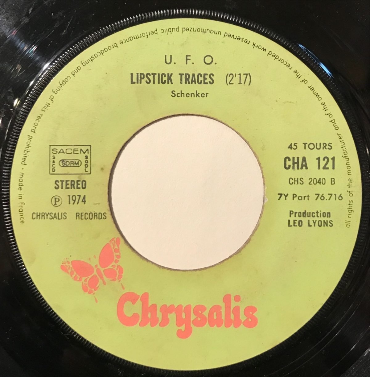 UFO ‎– Doctor Doctor Times 45lik Plak - Görsel 2