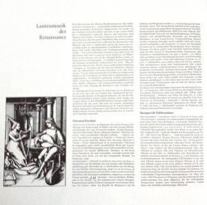 Musik der Renaissance Für 1, 2, 3 und 4 Lauten LP Plak - Görsel 3