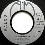 Falco – Der Kommissar (Version Originale) 45lik Plak - Görsel 3