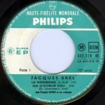 Jacques Brel – Le Moribond 45lik Plak EP