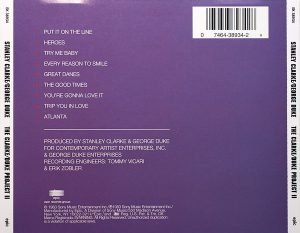 Stanley Clarke / George Duke – The Clarke / Duke Project II CD - Görsel 2