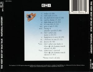 Talk Talk – Natural History (The Very Best Of Talk Talk) CD, - Görsel 3