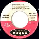 Jacques Dutronc – J'aime Les Filles (Si Vous Etes Comme Ça Téléphonez Moi) 45lik Plak EP - Görsel 2