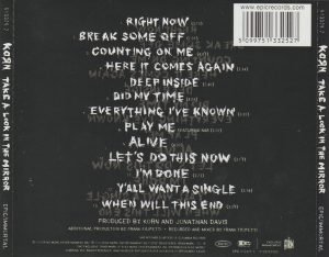 Korn – Take A Look In The Mirror CD - Görsel 3