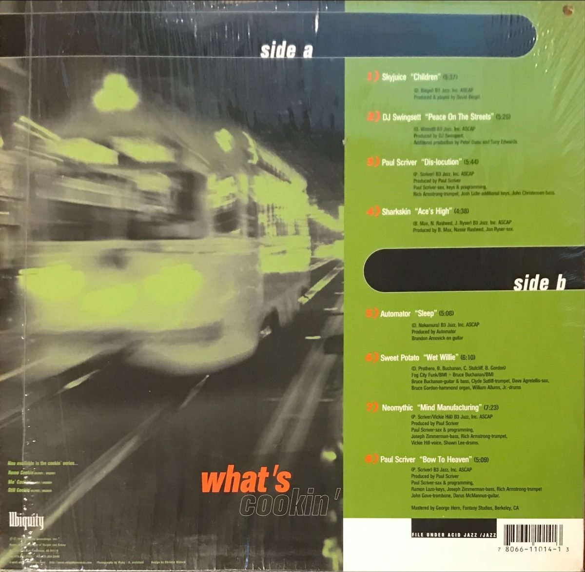 What's Cookin' 12'' Maxi Single Plak (Acid Jazz) - Görsel 2