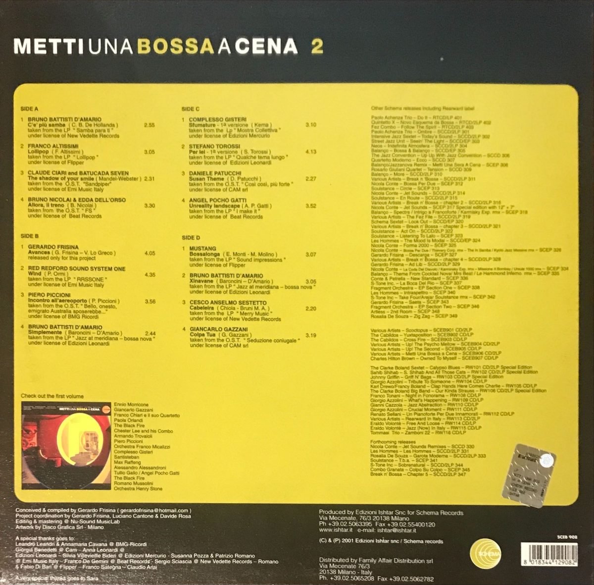 Metti Una Bossa A Cena II 2LP Plak - Görsel 2