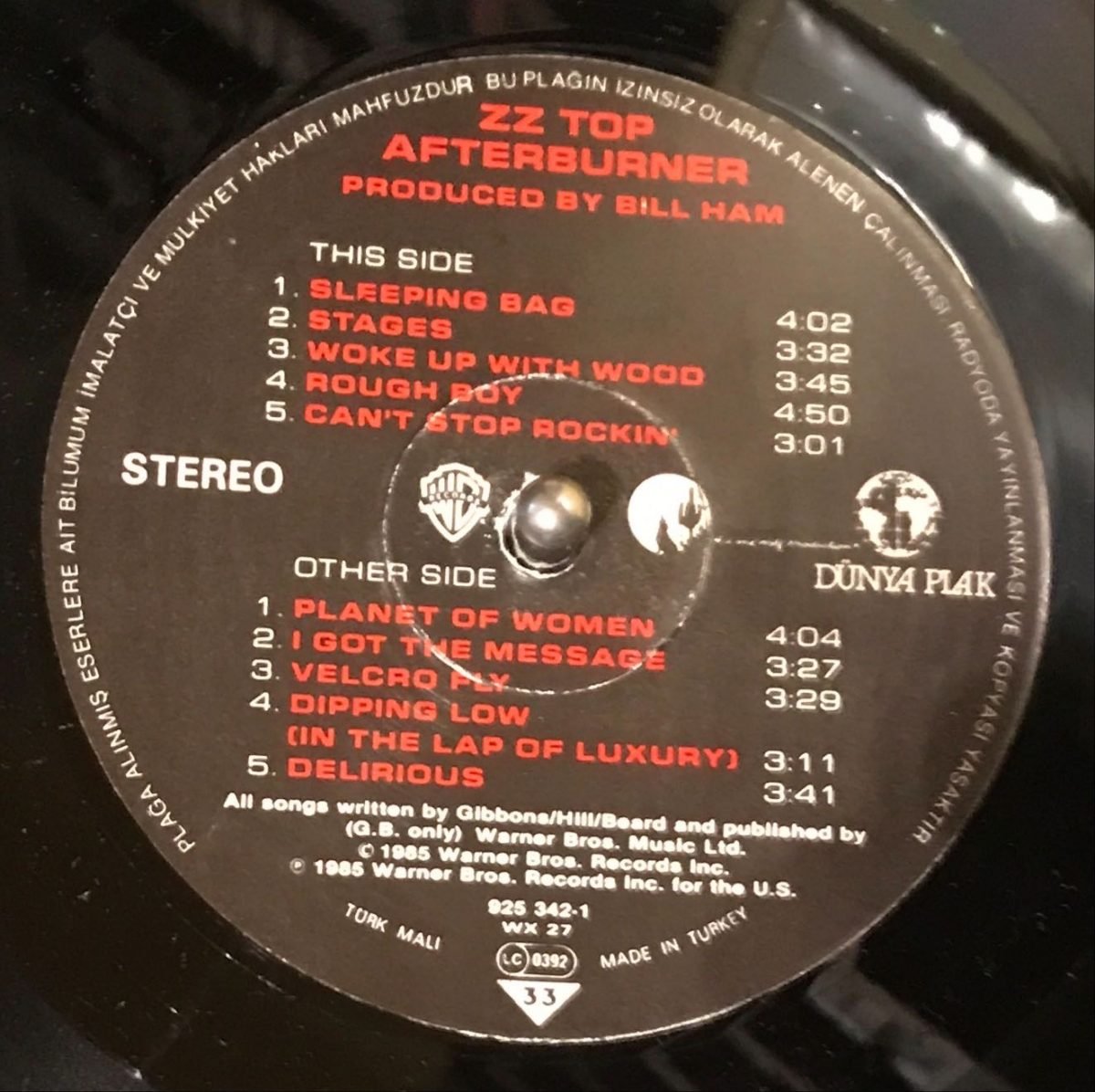ZZ Top – Afterburner LP Plak - Görsel 3