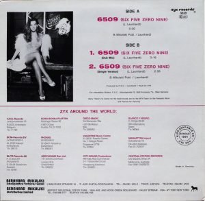 Benny Quick – 6509 (Six Five Zero Nine) 12'' Maxi Single Plak - Görsel 3