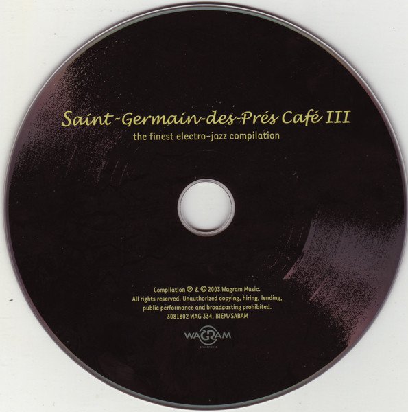 Saint Germain Des Pr s Caf III CD Deform M zik Saint Germain Des Pr s Caf III CD Deform M zik