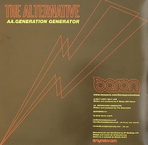 Baron / The Alternative – Half Light, Half Life / Generation Generator 12'' Maxi Single Plak (Drum n Bass) - Görsel 2