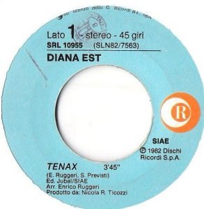Diana Est ‎– Tenax 45lik Plak - Görsel 2
