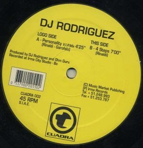 DJ Rodriguez – Personality 12'' Maxi Single Plak (Drum n Bass)