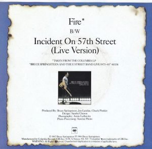 Bruce Springsteen – Fire 45lik Plak - Görsel 3