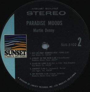 Martin Denny – Paradise Moods LP Plak - Görsel 3