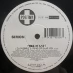 Simon – Free At Last (Remixes) 12'' Maxi Single Plak (Tech House) - Görsel 2