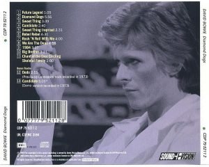 David Bowie – Diamond Dogs CD - Görsel 3