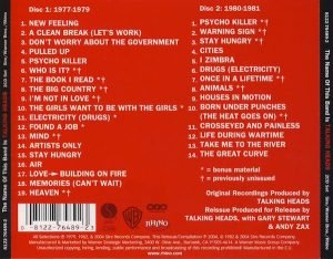 Talking Heads – The Name Of This Band Is Talking Heads 2CD - Görsel 2
