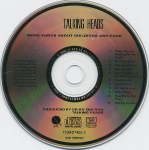Talking Heads – More Songs About Buildings And Food CD - Görsel 2