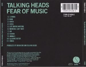 Talking Heads – Fear Of Music CD - Görsel 3