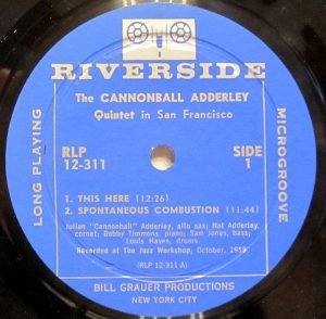 The Cannonball Adderley Quintet In San Francisco LP Plak - Görsel 4