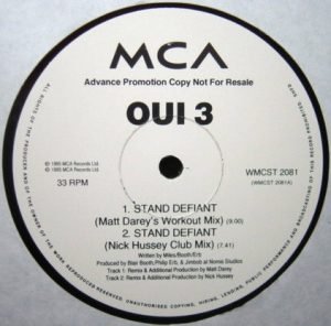 Oui 3 – Stand Defiant / Crazy 12'' Maxi Single Plak - Görsel 2